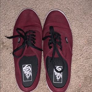 Burgundy vans